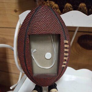Dangling feet standing football picture frame